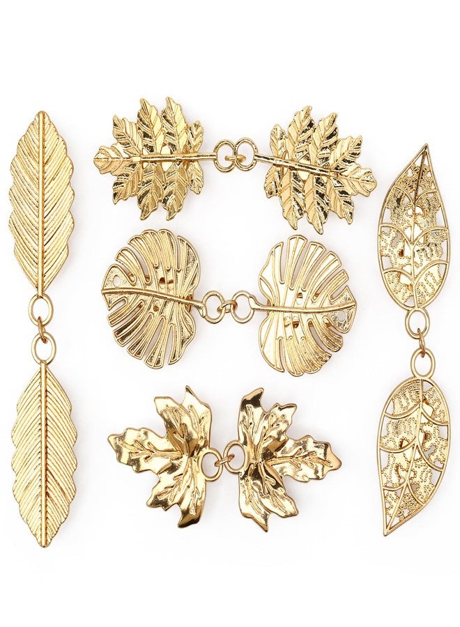 EMORBALS 5 Pcs Sweater Clips to Hold Sweater Together, Sweater Shawl Dress Clip for Women's(Gold) - Image 1